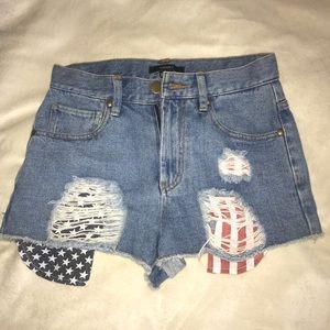 High waist shorts